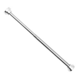 SWOOMEY Blackout Bad Duschvorhangstange Rostfreier Stahl Silver Spannvorhangstange Einstellbar Netz Beleg | SWOOMEY 1st