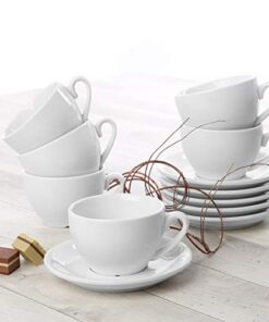 Cappuccinotassen Classico 12er-Set – Porzellan für Kaffeeliebhaber & perfekten Cappuccino