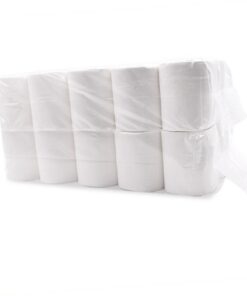 HAMPPLIES 10 Rollen Naturholz Lagigs Zellstoffpapier Hotelzimmer Badezimmer Waschbar