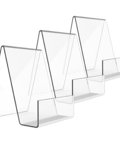 DIYEAH Bücherständer Acryl 3 Stück für Bücher Karten Zeitschriften | DIYEAH Acryl Bücherständer 3 Stück Muli-Verwendung
