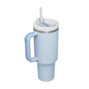 YOUEXPERT 42 oz isolierter Edelstahl Tumbler mit Griff und Stroh für Auto und Sport - perfektes Geschenk für Christmas (