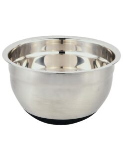Kesper Rührschüssel mit Mess-Skala Edelstahl Silikon 24cm x 12,8cm Silber Schwarz 90891 Kesper Rührschüssel Edelstahl
