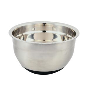 Kesper Rührschüssel mit Mess-Skala Edelstahl Silikon 24cm x 12,8cm Silber Schwarz 90891 Kesper Rührschüssel Edelstahl