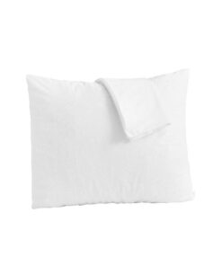 Bedecor 2er Set wasserdichte Baumwolle Kissenbezug, Atmungsaktiv, Anti-Milben, Weiß (80x80cm) – OEKO-TEX STANDARD 100 B