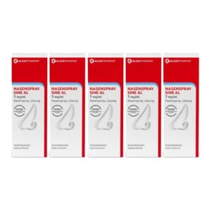 Sine AL Nasenspray 1 mg/ml für Schnupfen (5x15 ml) - Linderung des Schnupfens und Nasenstauens