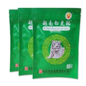 8 Stück HELLOYOUNG Weißer Tigerbalsam Chinesische Kräuter Medizinische Pflaster für Gelenkprobleme und Arthritis Kniesch