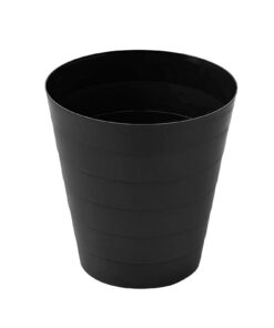 Papierkorb Mülleimer 9L 25cm Kunststoff für Kinderzimmer Büro Küche (Schwarz 6105)
