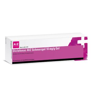 Schmerzgel Diclofenac AbZ 10 mg/g 150 g Gel für akute Zerrungen, Prellungen und Verstauchungen: Entzündlich erkrankte Ge