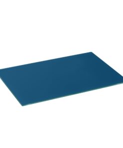 Harbour Housewares Rechteckiges Glas Schneidebrett - 40x30cm Blau - Hitzebeständig Temperiert Küchenschutz
