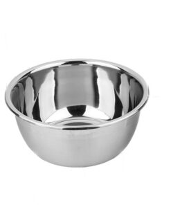 Edelstahl Rührschüssel 24cm, Spiegelpoliert, für Teig und Salat, Spülmaschinengeeignet, 10.5QT, 1 Stück