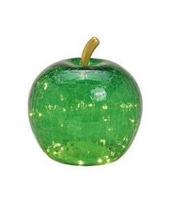 Apfel Lampe LED Dekolampe Dunkelgrün Tischleuchte | Apple Lamp LED Glass Night Light Dark Green Desk Lamp | Apfel Leuch