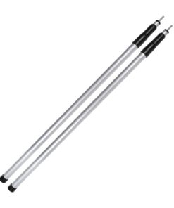 2 Aluminium Aufstellstangen - teleskopierbar von 80 bis 240 cm - ideal für Zelte, Tarps und Sonnensegel - leicht & stabi