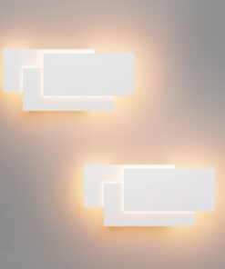 Klighten 2Pack LED Wandleuchten für Wohnzimmer und Schlafzimmer Warmweiß 3000K