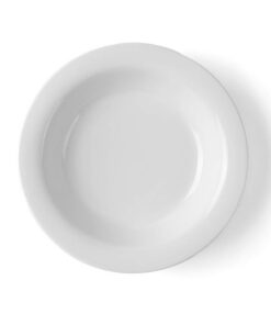 Holst Porzellan Schmalfahne Teller tief Karina 21 cm weiß - 6er Set