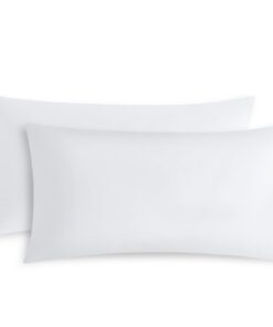 RUIKASI Oeko Tex Kopfkissenbezug 40x80cm - Reißverschluss, Mikrofaser, Weiss 2er Set