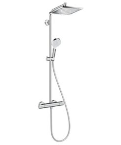 Hansgrohe Crometta E Wassersparendes Duschsystem EcoSmart Thermostat Regendusche Armatur 27281000