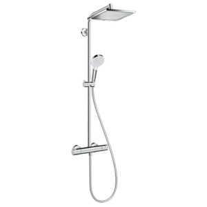 Hansgrohe Crometta E Wassersparendes Duschsystem EcoSmart Thermostat Regendusche Armatur 27281000