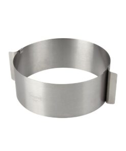 Dr. Oetker 1919 Flexibel Verstellbare Tortenring Ø16-Ø30cm Für Schichttorten, Silberfarben, 1 Stück