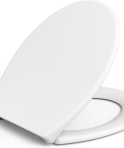 IDEALHOUSE Toilettendeckel Antibakteriell, Quick-Release-Funktion, Oval Weiß fürComfortable Nutzung in der Badewanne |