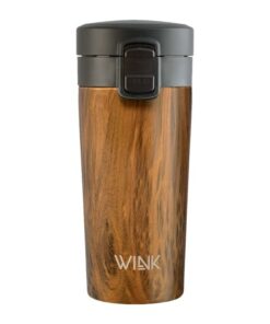 WINK Thermobecher Edelstahl 370ml – Auslaufsicher, BPA-frei – Thermobecher für Kaffee & Tee – Isolierbecher To Go – Hell