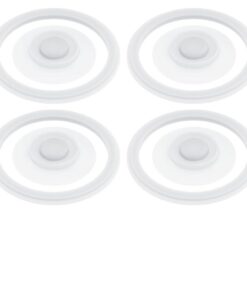 WMB ONE Top Verschluss Kompatibel One Size – Einhändig Bedienbar & Auslaufsicher, 4er Pack für Trinkflaschen