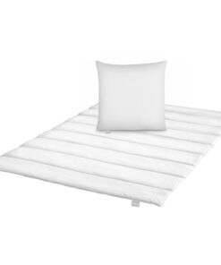 Liebling Medium Ganzjahresdecke 135x200 cm mit Kissen 80x80 cm Set, Oeko-Tex,waschbar bis 40 Grad, Steppdecke für das ga