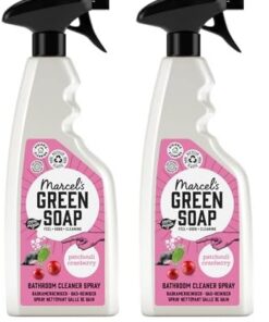 Marcel's Green Soap Badreiniger Spray Patchouli & Cranberry - Entfettungsspray ohne Plastik und Palmöl - 100% umwelt- un