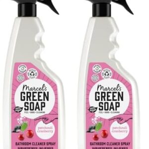 Marcel's Green Soap Badreiniger Spray Patchouli & Cranberry - Entfettungsspray ohne Plastik und Palmöl - 100% umwelt- un