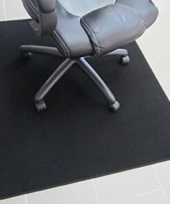 Bürostuhlunterlage hochwertig Bodenschutzmatte extrem bequem Velour schwarz 100x140cm