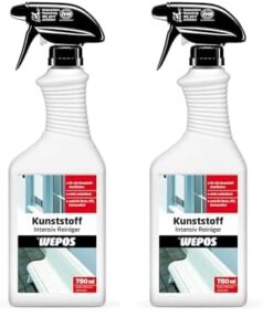 Wepos 2000102408 Kunststoff Intensiv Reiniger für Küche und Bad 750 ml (Packung mit 2)