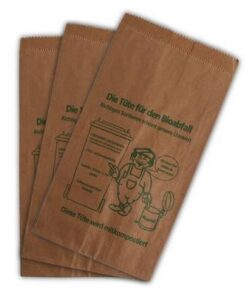 400 Bioabfalltüten Papier braun 9,5 l Kompostbeutel für Biomüll Bewertungshoch 20 + 16 x 36 cm 400 Bioabfalltüten Papi