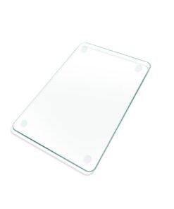 Gehärtetes Glas Schneidebrett 30,5 x 20,3 cm kratzfest hitzebeständig rutschfest für Küchentheke