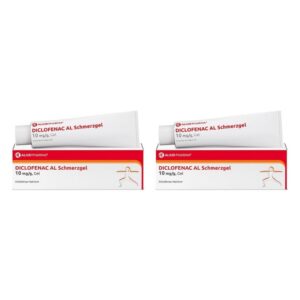 ALIUD PHARMA Diclofenac AL Schmerzgel 10 mg/g, Gel 2 x 150 g Doppelpack: Effektives Entzündungshemmungsmittel für Schmer