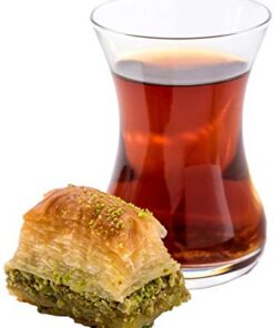 Topkapi Große Türkische Teegläser Teeglas „Ajda“ ~165 cc Für Zuhause ~6er Set