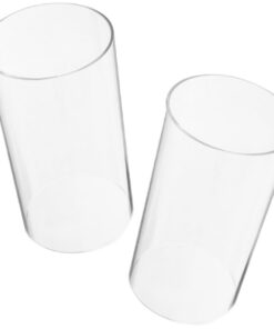 2 Stück Glaszylinder Ohne Boden + 6Inch Glaszylinder Für Kerzen Windlicht + Hochzeit Blumenvase Tischdeko