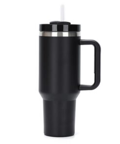 Moollyfox Doppelwandiger Edelstahl Vakuum Becher Schwarz