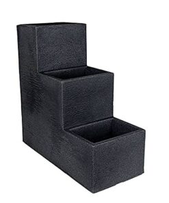 Spetebo Anthrazit Blumentreppe - XXL Kunststoff - 60x59x27 cm - MãÌˆnner und MÃ¤nnnerenk drawer für Bepflanzung und Gart