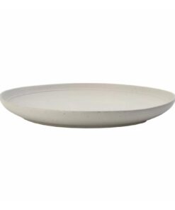 Verlo Porzellanteller flach 22 cm | Hochwertiges Speiseteller | Spülmaschinenfest Robustes Porzellan Design im Ton-Stil