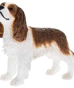 The Leonardo Collection Dog Studies Cavalier King Charles Blenheim Brown Tan & White Harz 10 cm Hochpanion