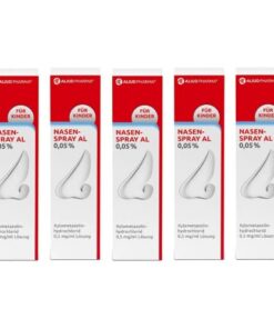 NASENSPRAY AL 0,05% (5x10 ml) + Reinigt und entzündungshemmend + Erwachsene + Aufgabenlose Nasenspritzdose + Salzgehalt