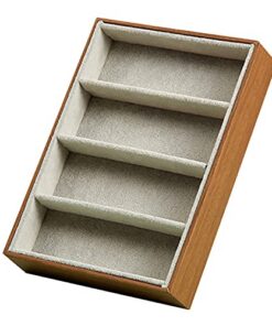 Swiixxer Sonnenbrillen - 4-Gitter-Etuis,-display Box, Schmuck Organizer für Sonnenbrillen