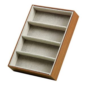 Swiixxer Sonnenbrillen - 4-Gitter-Etuis,-display Box, Schmuck Organizer für Sonnenbrillen