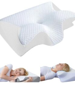 Seladi Airflow Pro Nackentherapiekissen gegen Schnarchen & Schlafapnoe – Atmungsaktive Nackenstütze Weiß