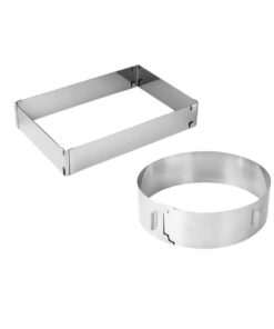 Zenker Einstellbarer Tortenring aus Edelstahl – Flexibel in der Größe, ideal für kreative Kuchen und Torten!