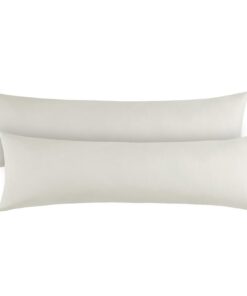 RUIKASI Oeko Tex Seitenschläferkissen Bezug - 40x145 cm Beige 2er Set Pillschutz Mit Reißverschluss RUIKASI Oeko Tex Bei