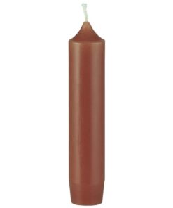 IB Laursen - Stabkerze - Paraffin - Rostrot - Ideal für romantische Abendbuche - 2,2 x 11 cm - 1 Stück