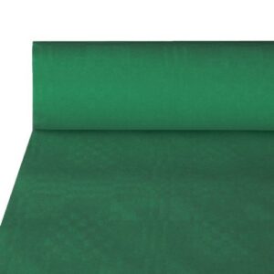 Papstar NEU Dunkelgrüne Damasttischdecke 50x1m für Wohnzimmerszenen