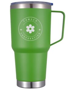 Samsco 850ml Doppelwandiger Vakuum Isoliertes Wasserflasche mit Griff und Deckel, Edelstahl (SS) Thermische Tasse für Ge