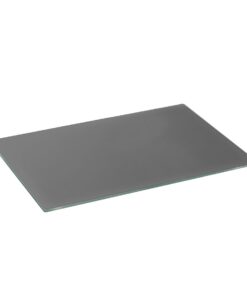 Harbour Housewares Temperiertes Glas-Schneidebrett Hitzebeständig 40x30cm Grau Küchenschutz Arbeitsplattenschoner