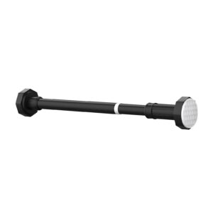 Teleskopstange zum Klemmen – Verstellbare Duschvorhangstange 50–80 cm, Schnellmontierbare Schwarze Teleskopstange ohne B